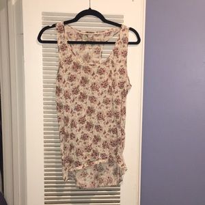 Free People Semi-shear floral tank